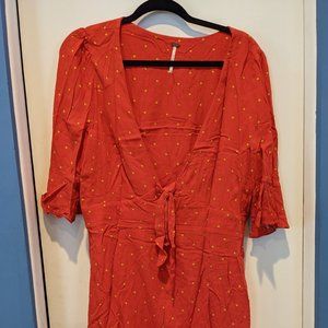 Free People Red Dress